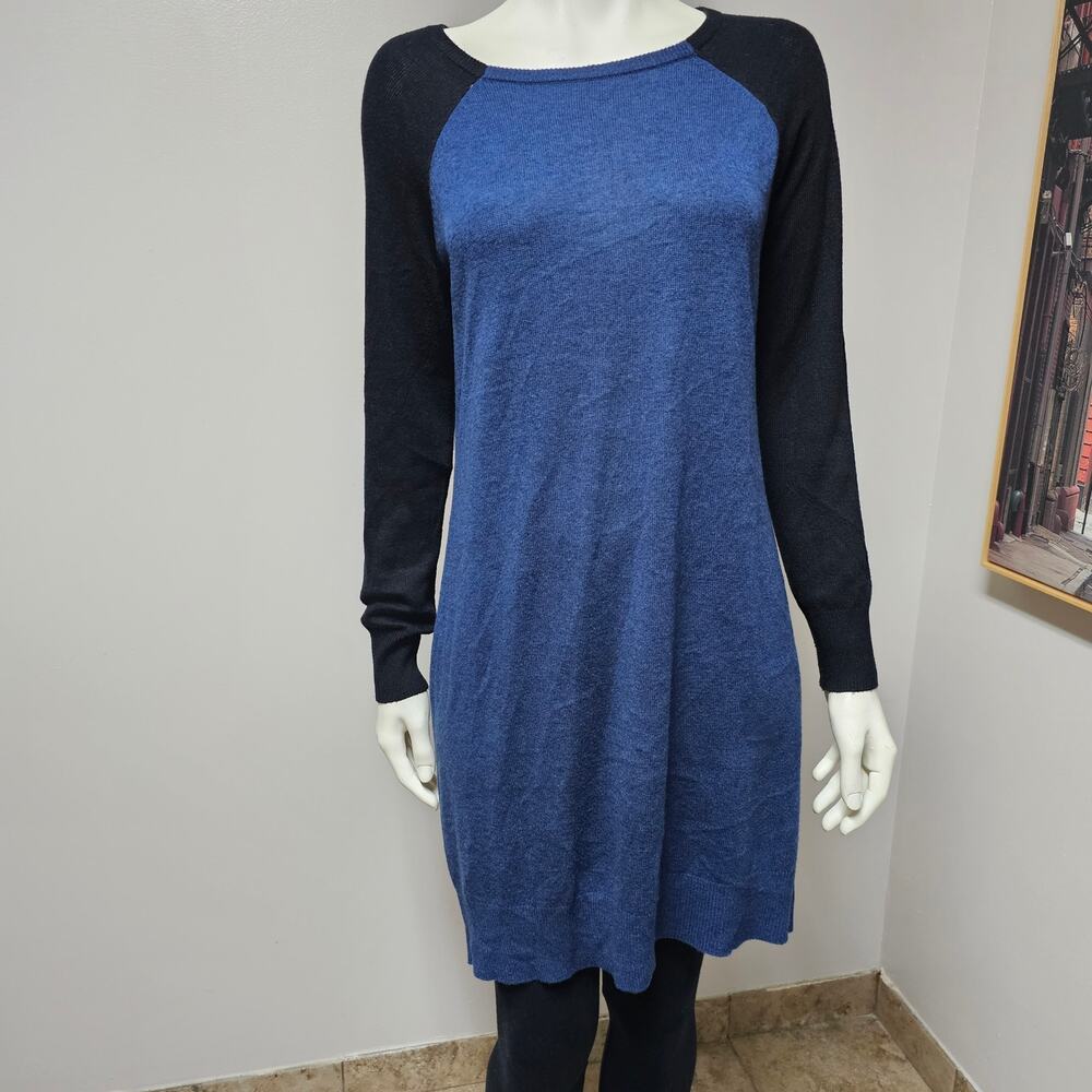Philosophy Colorblock Dress / Tunic Back Zip Long Sleeve Size M